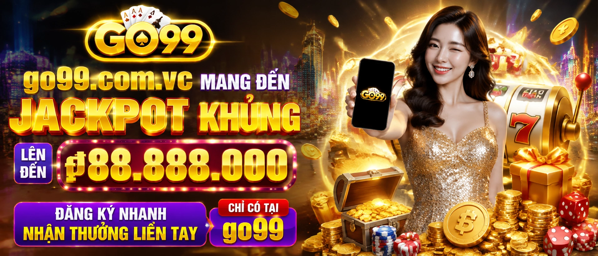 Sảnh game GO99 với giao diện trực quan