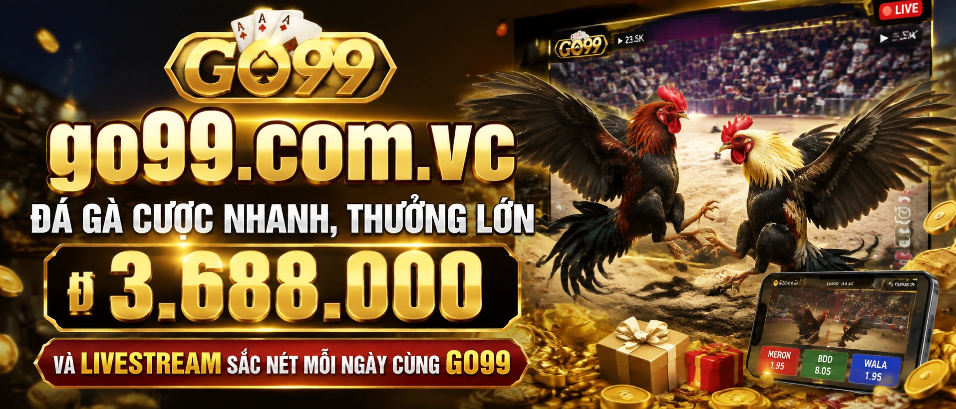 Đá Gà Trực Tiếp GO99