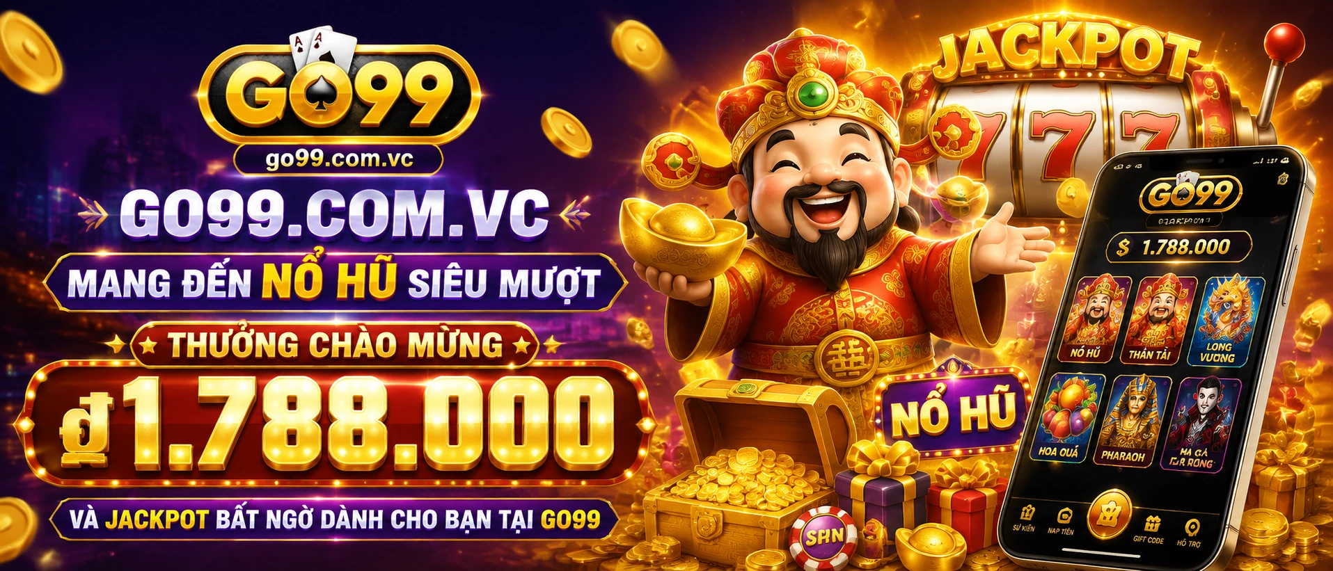GO99 Nổ Hũ lễ hội với giao diện thưởng theo sự kiện