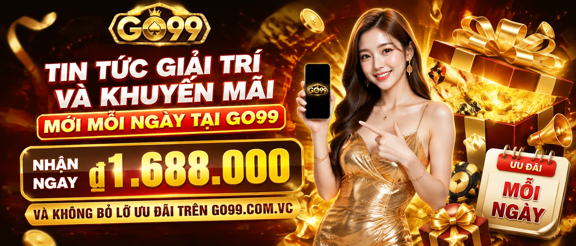 GO99 cập nhật tin mới theo chuyên mục trên mobile